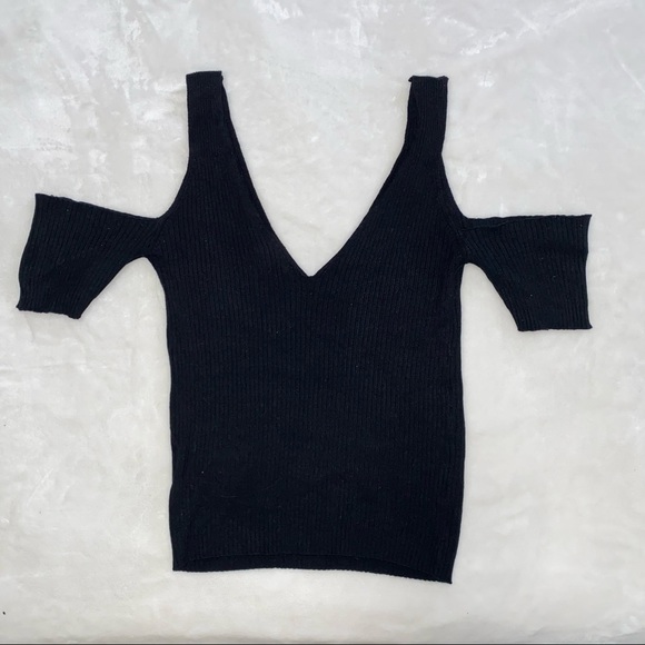 SHOULDER CUT OUT TOP - Picture 2 of 5